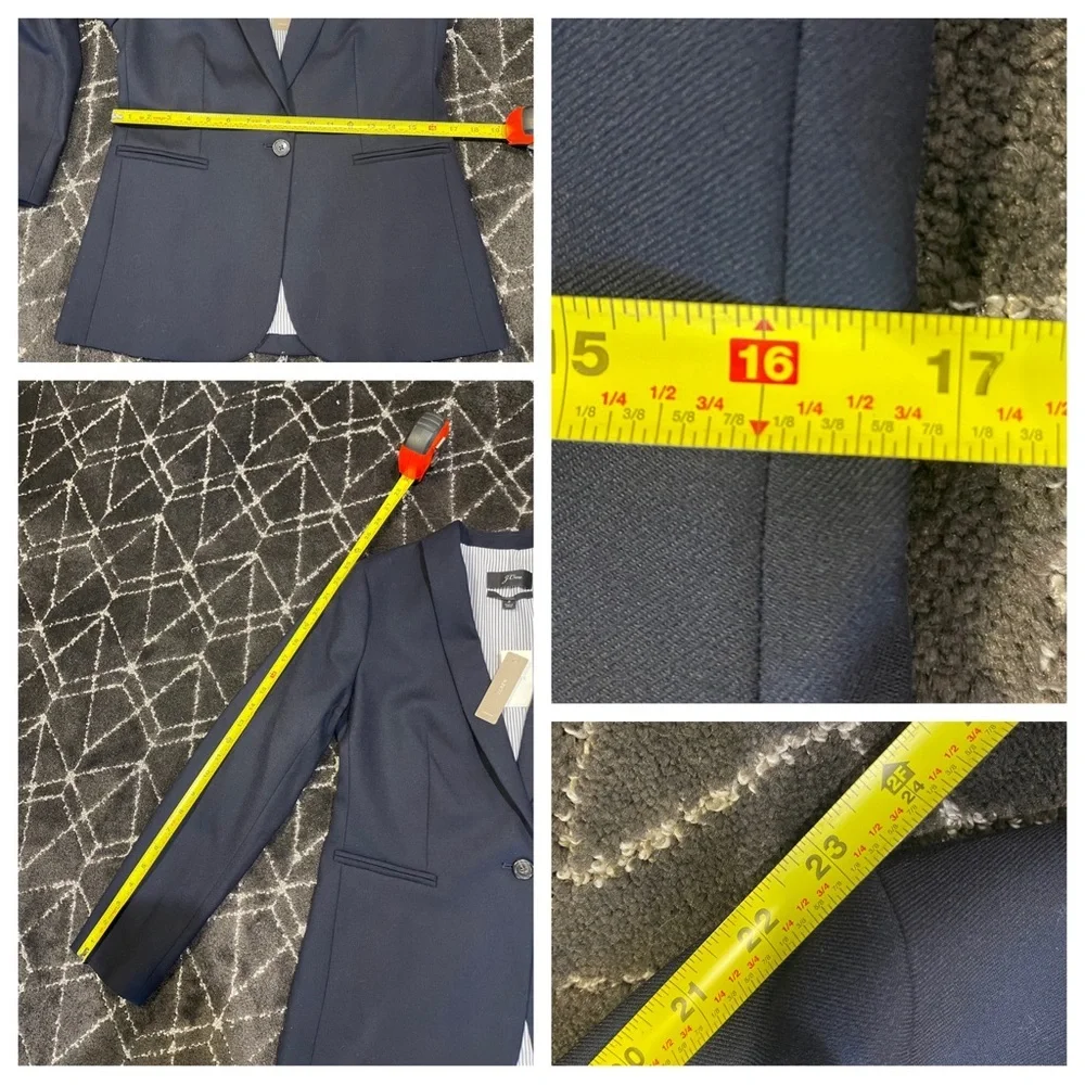 NWT! J. Crew Parke Blazer Wool Navy